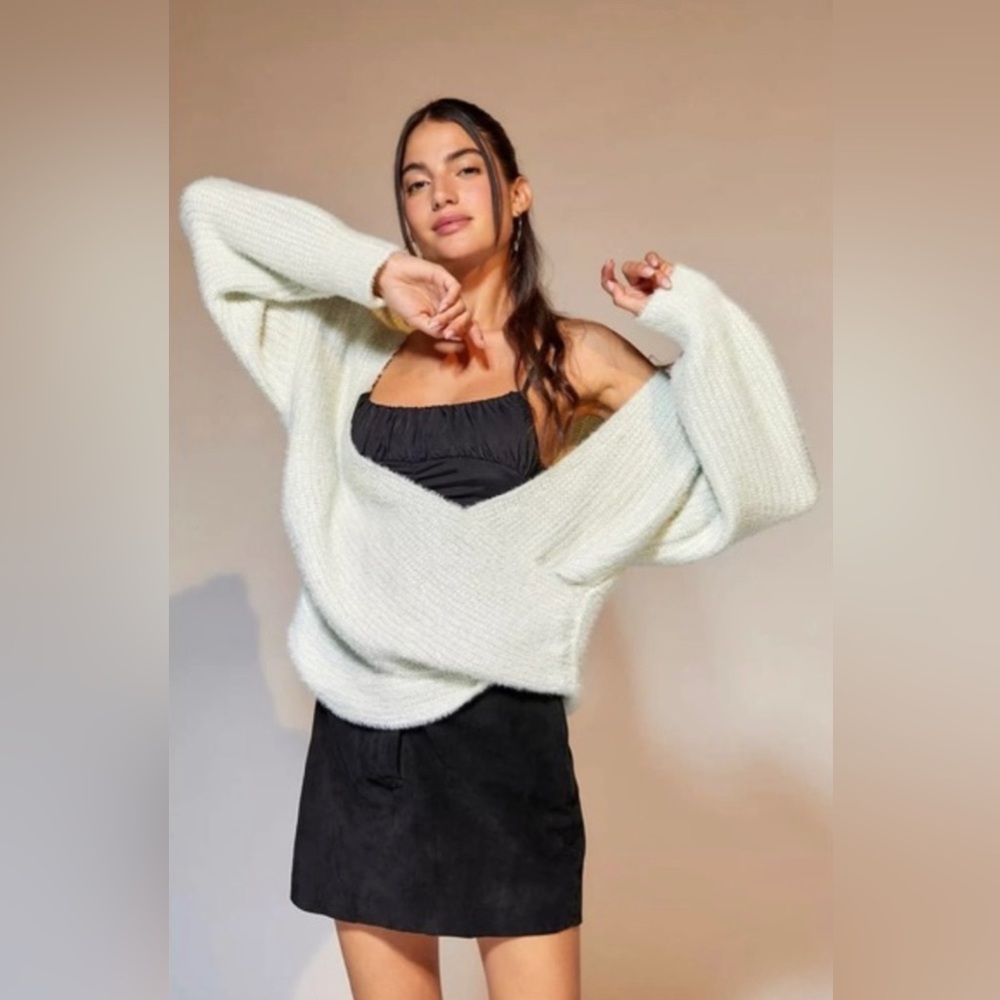 NWT Urban Outfitters Wrap Sweater off shoulder